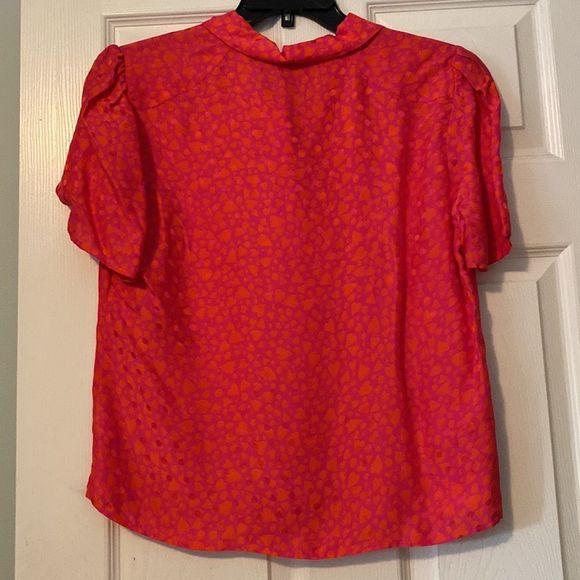 Vibrant Red Women's Top - Picture 3 of 3